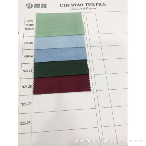 CVC Oxford Woven Dyed Fabric